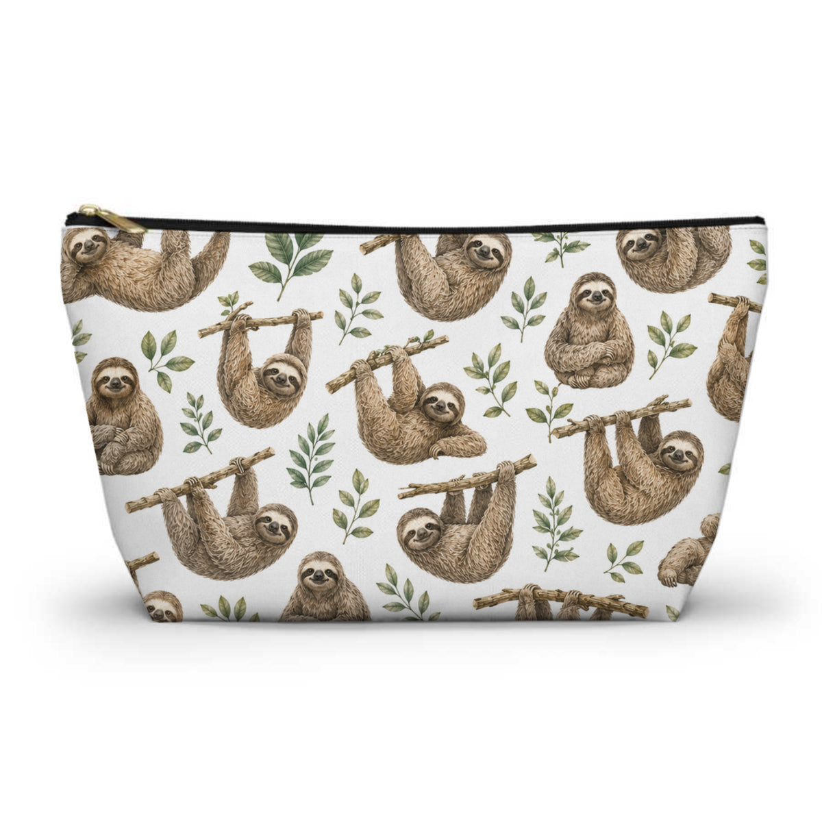 Sloth Pattern Toiletry Bag