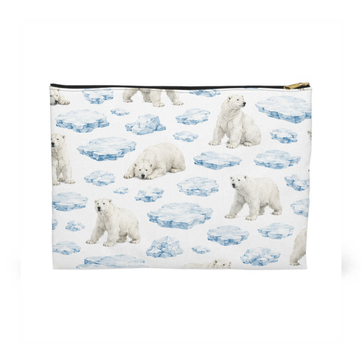 Polar Bears Pattern Toiletry Bag