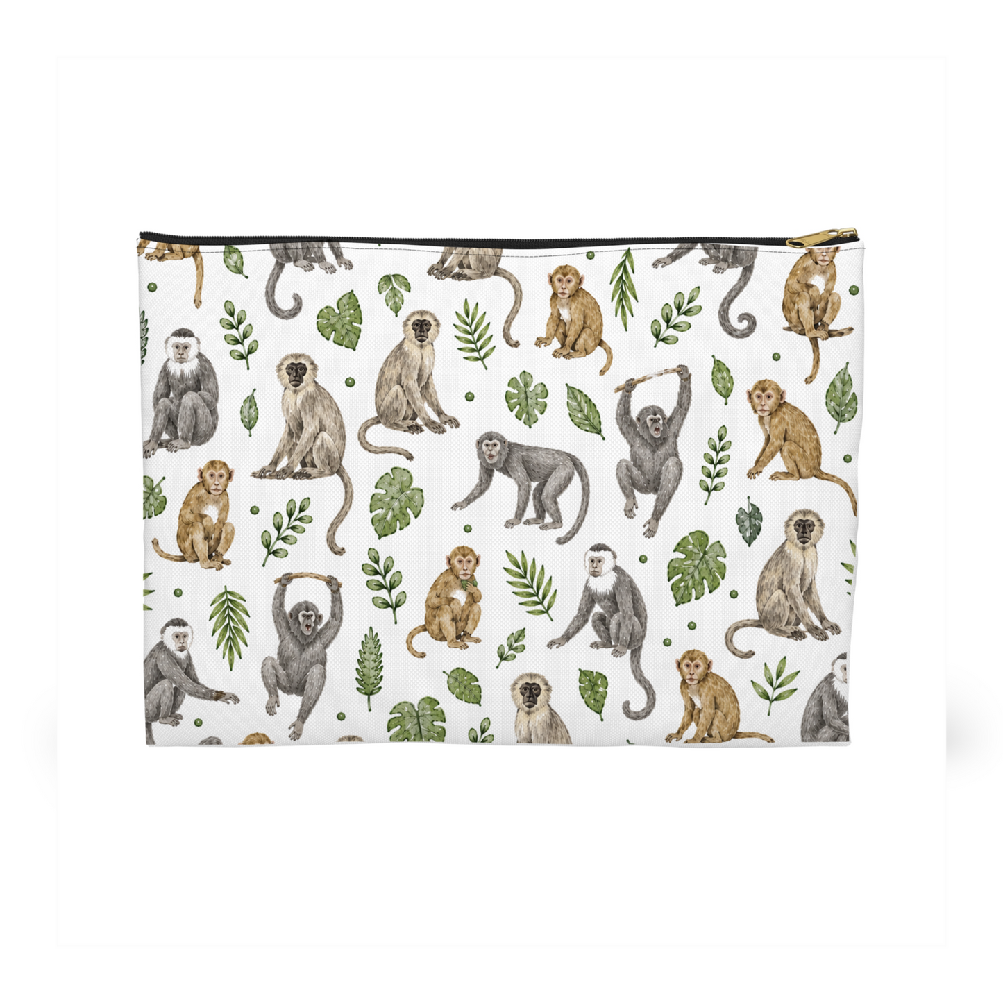 Monkeys Pattern Cosmetic Bag