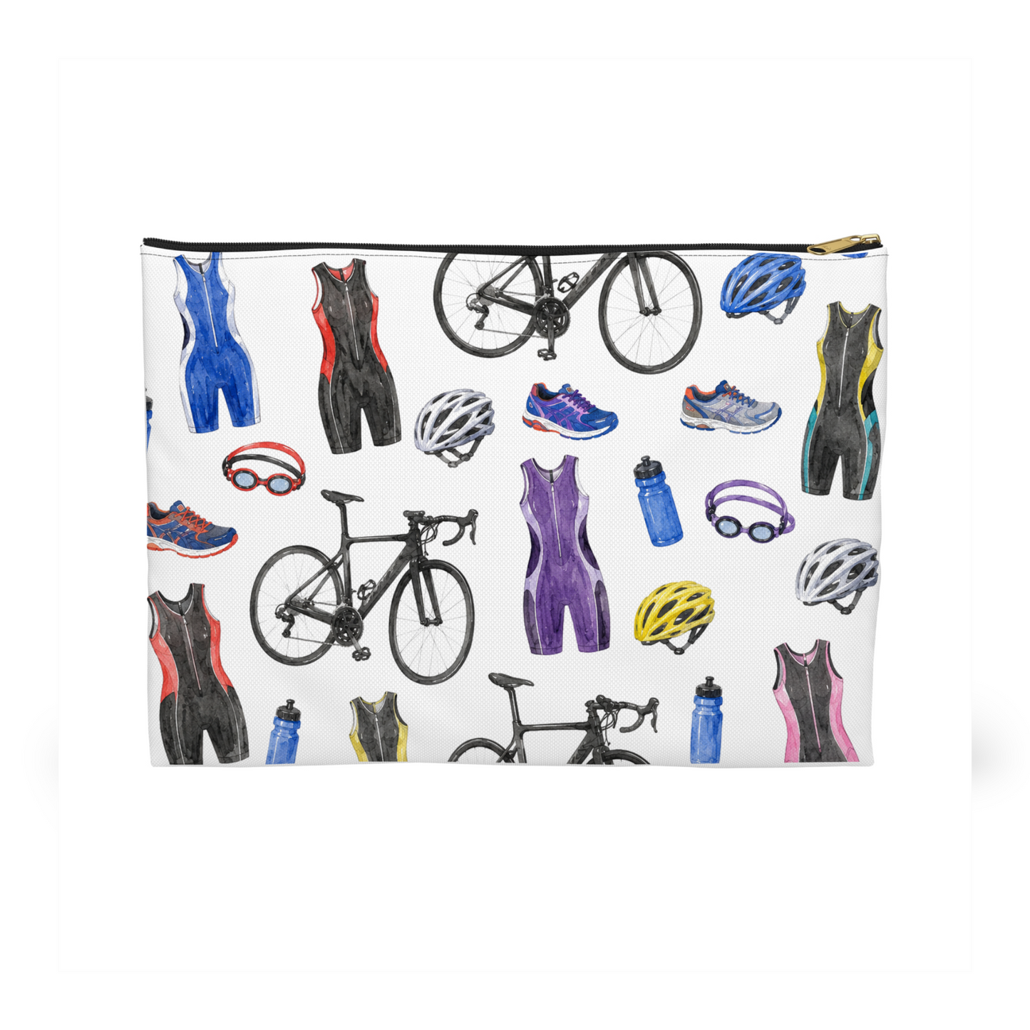 Triathlon Pattern Cosmetic Bag