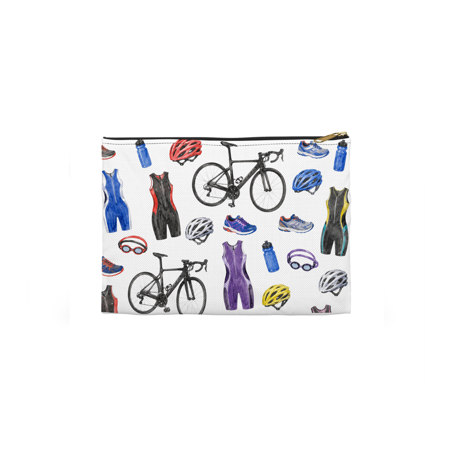 Triathlon Pattern Cosmetic Bag