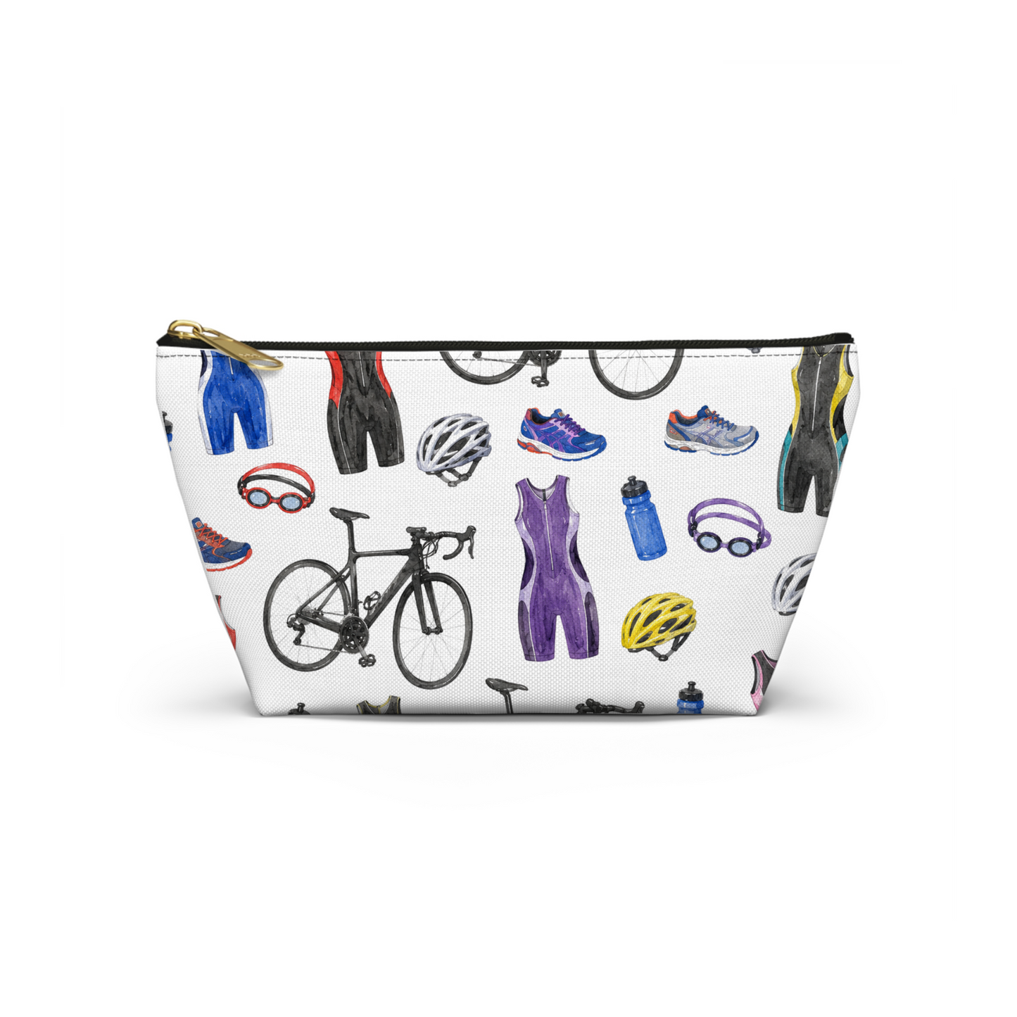 Triathlon Pattern Cosmetic Bag