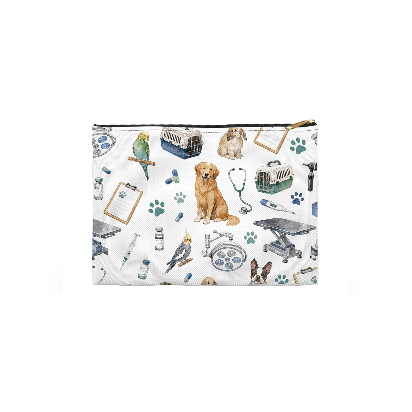 Vet Pattern Cosmetic Bag