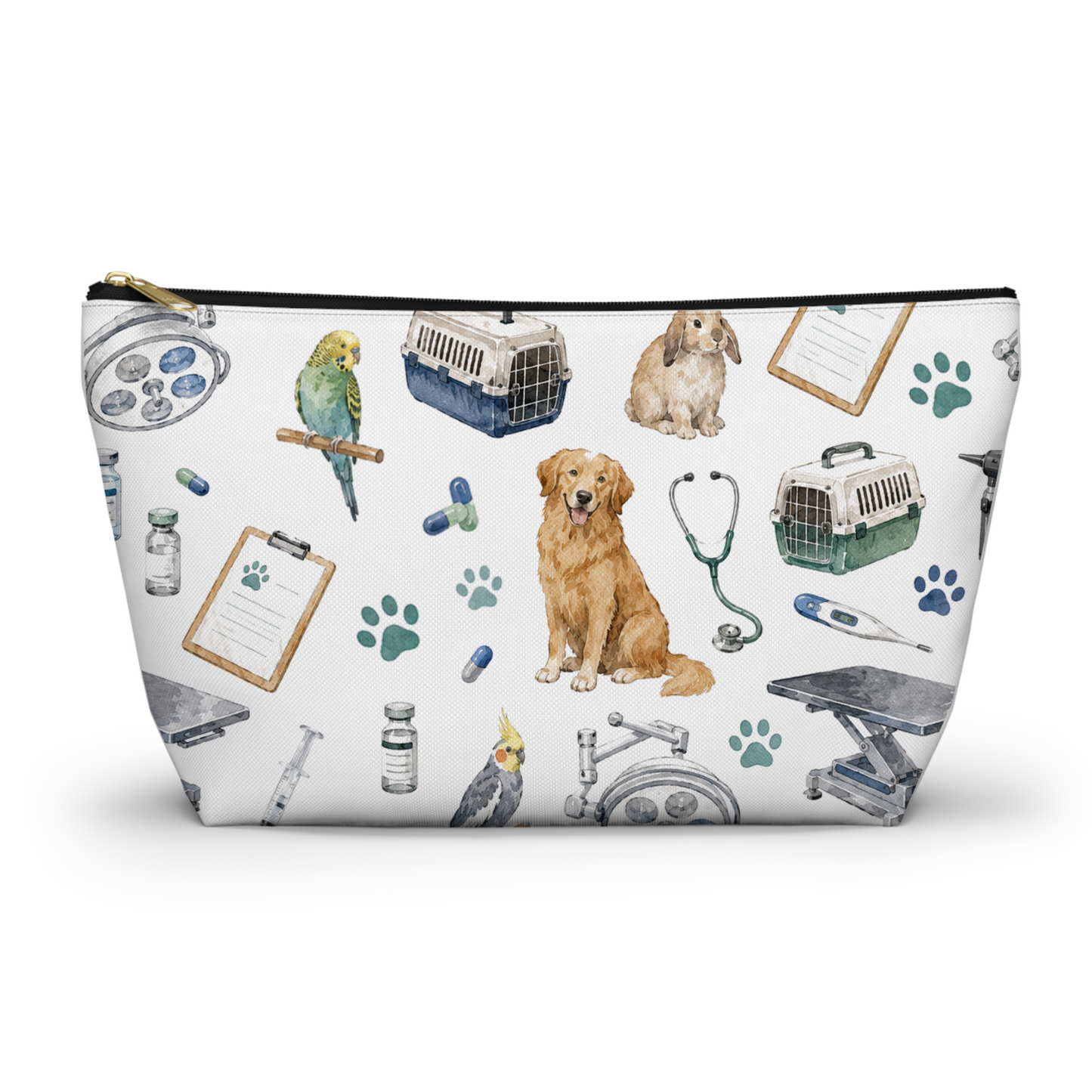 Vet Pattern Cosmetic Bag
