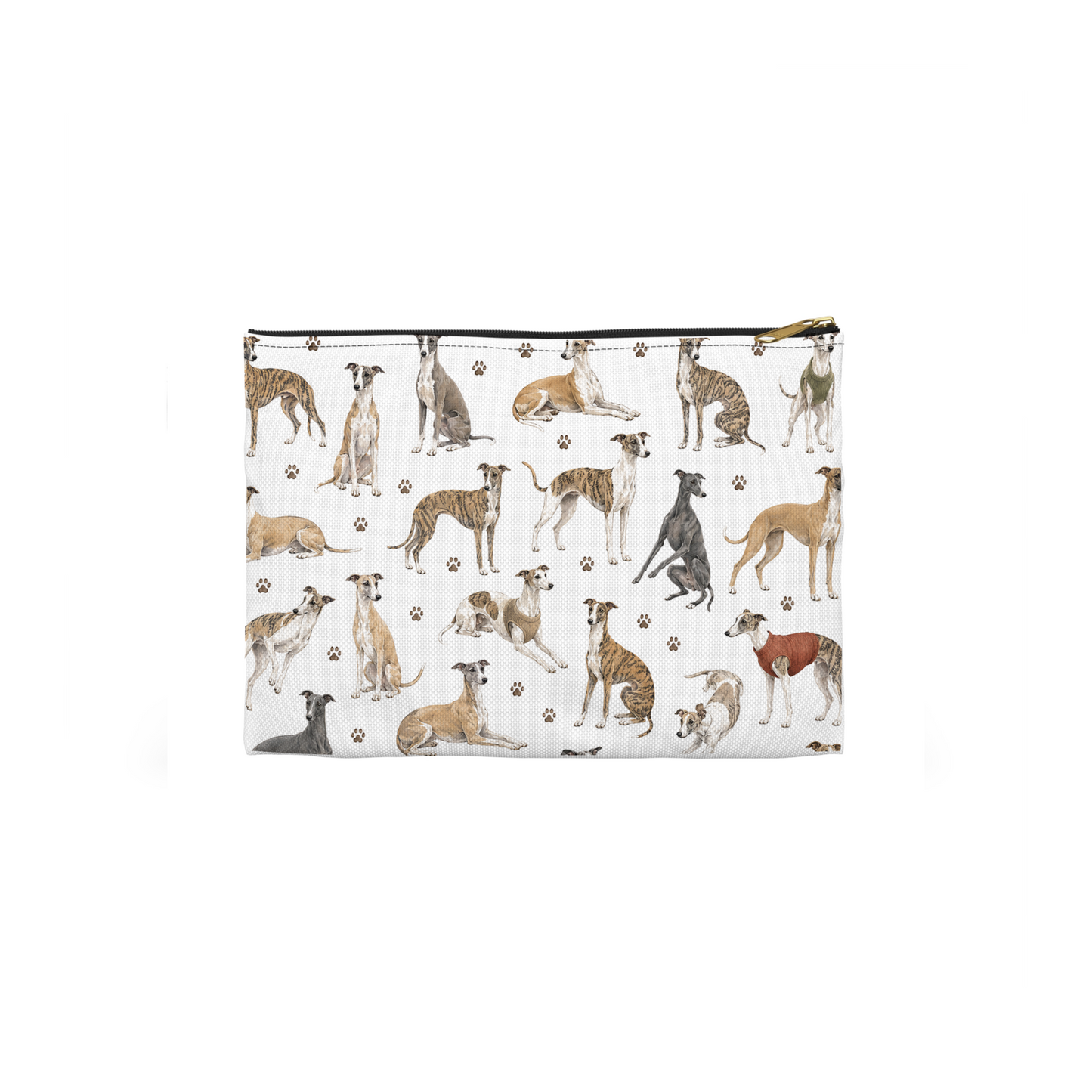 Whippet Dogs Pattern Cosmetic Bag