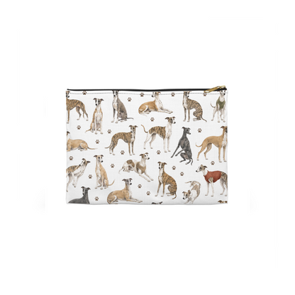 Whippet Dogs Pattern Cosmetic Bag