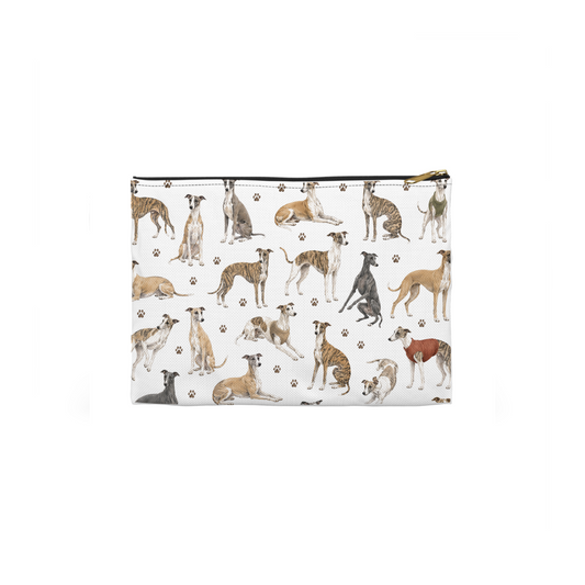 Whippet Dogs Pattern Cosmetic Bag