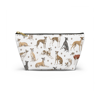 Whippet Dogs Pattern Cosmetic Bag