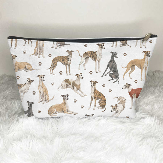 Whippet Dogs Toiletry Bag