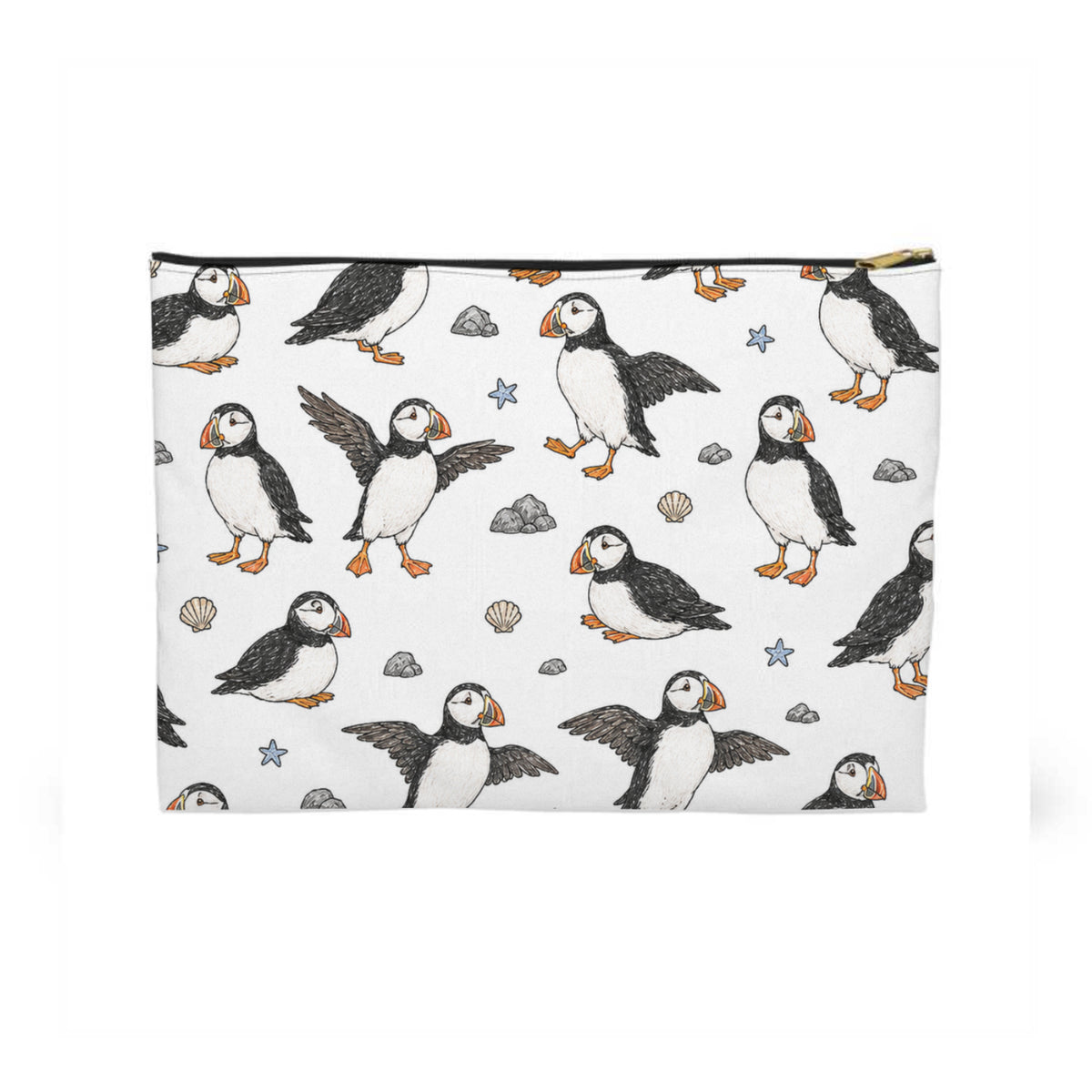 Puffins Pattern Toiletry Bag