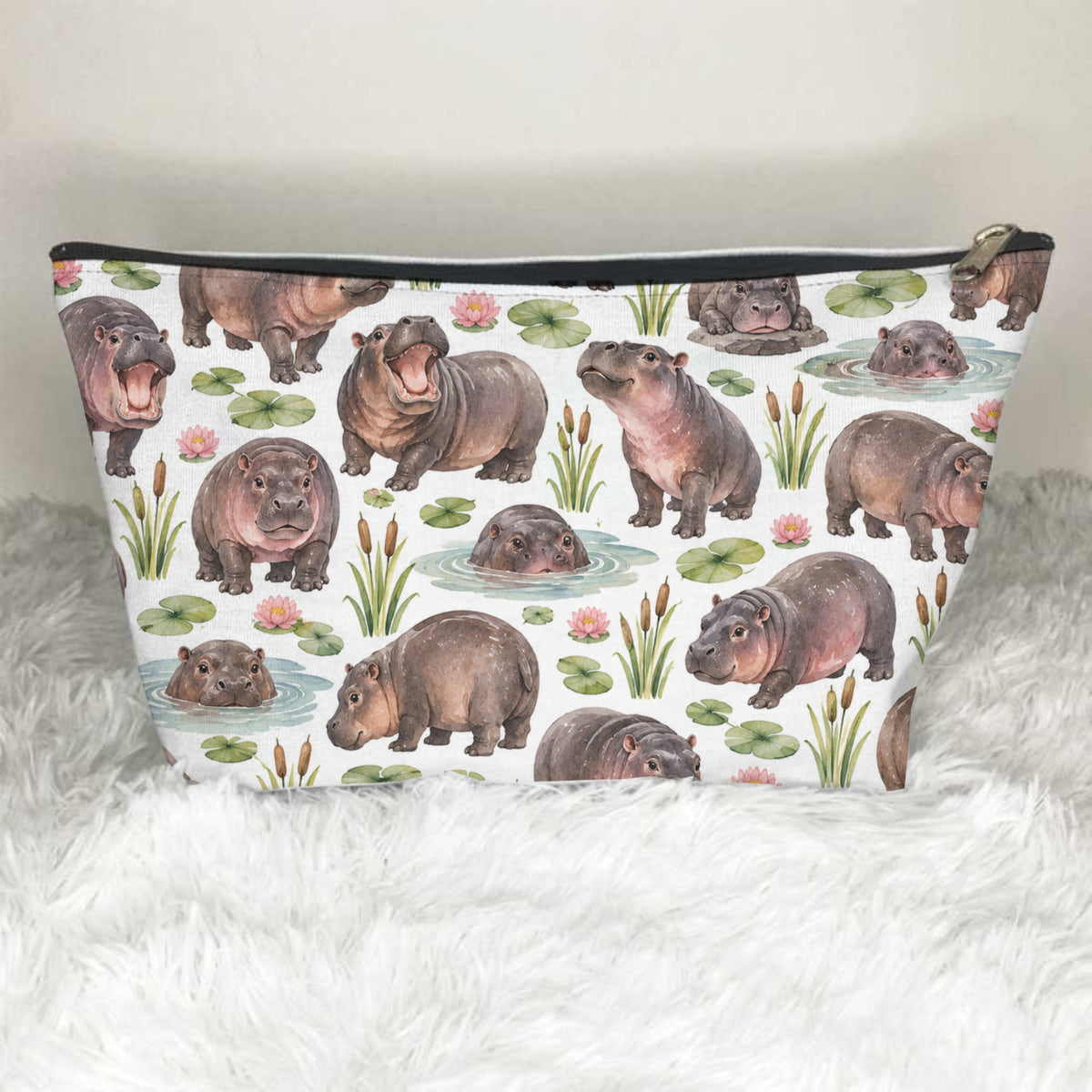 Pygmy Hippos Toiletry Bag