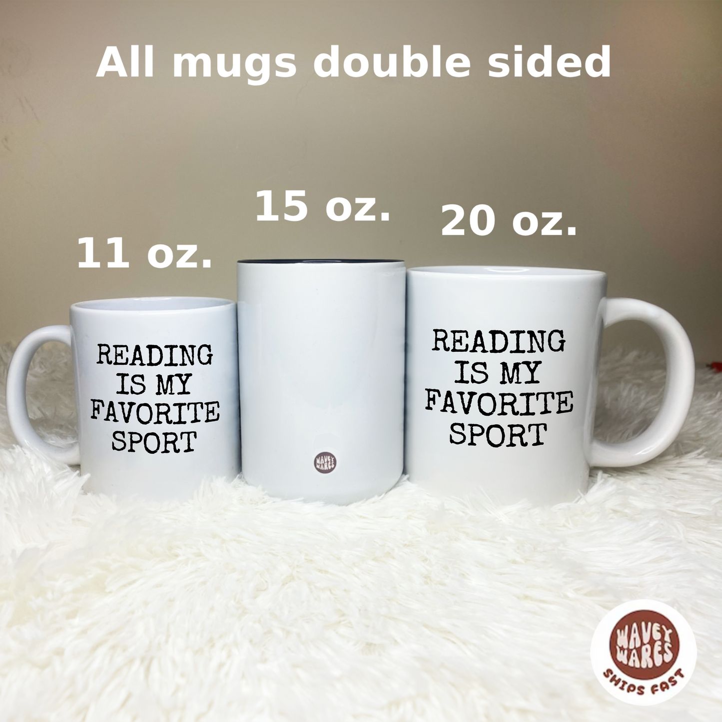 Reading Is My Favorite Sport Mug