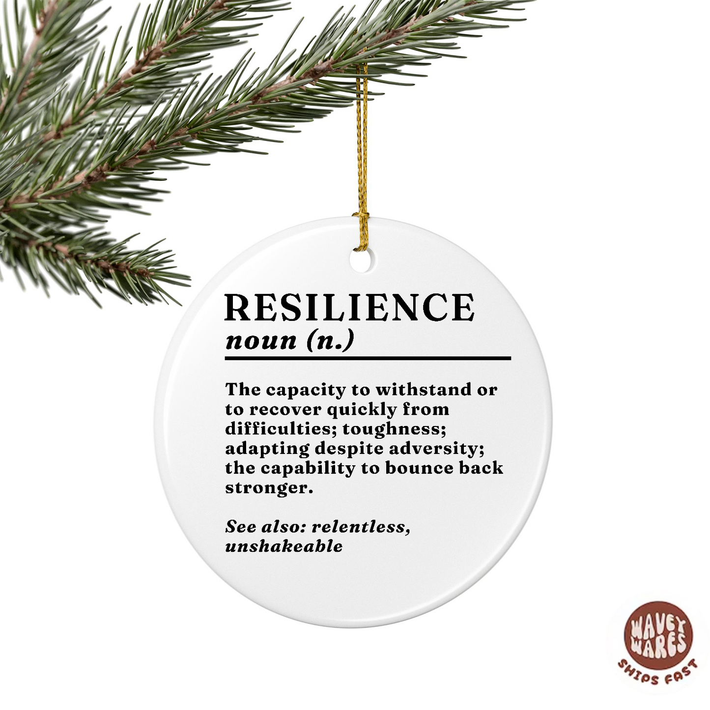 Resilience Definition Ornament