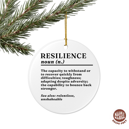 Resilience Definition Ornament