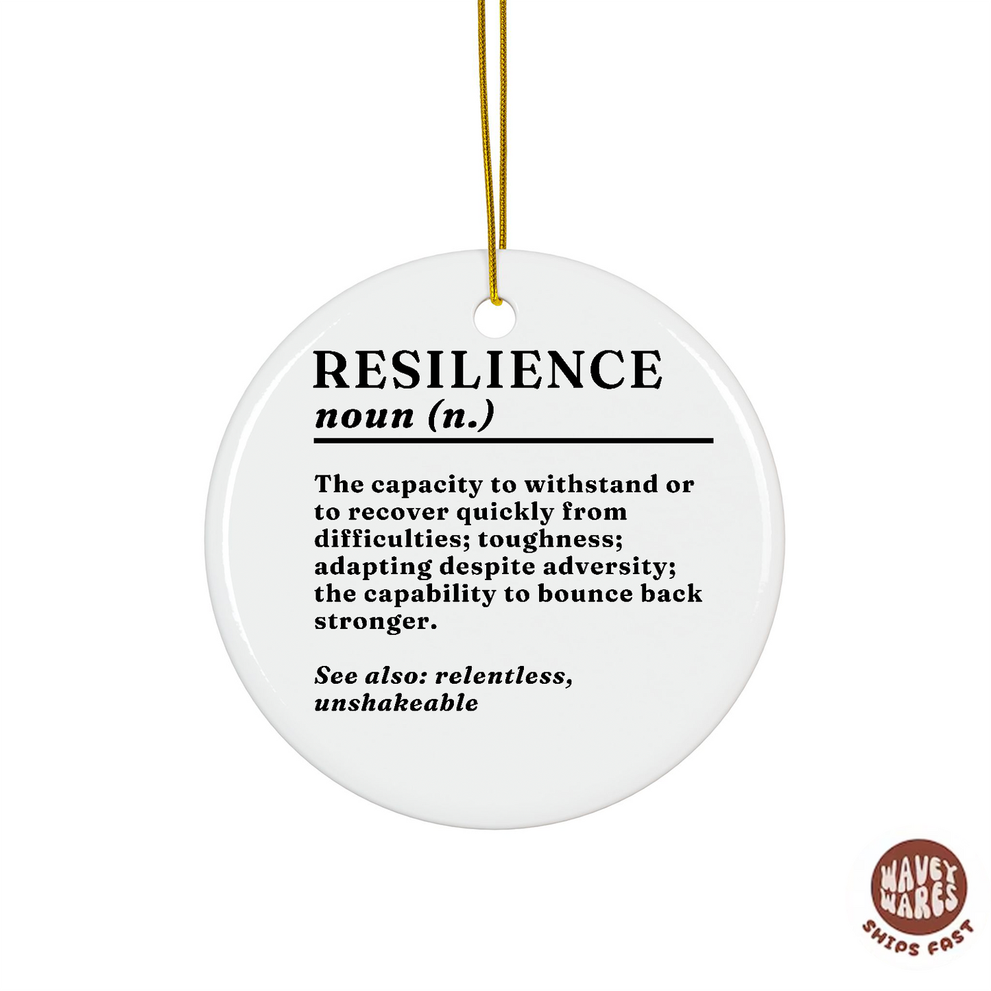 Resilience Definition Ornament