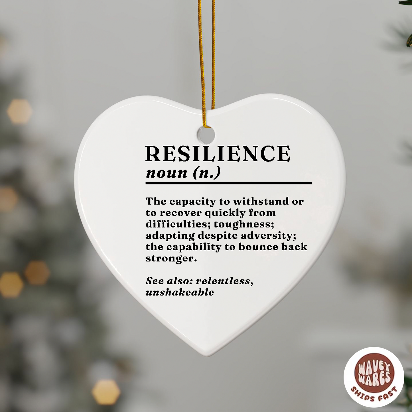 Resilience Definition Ornament