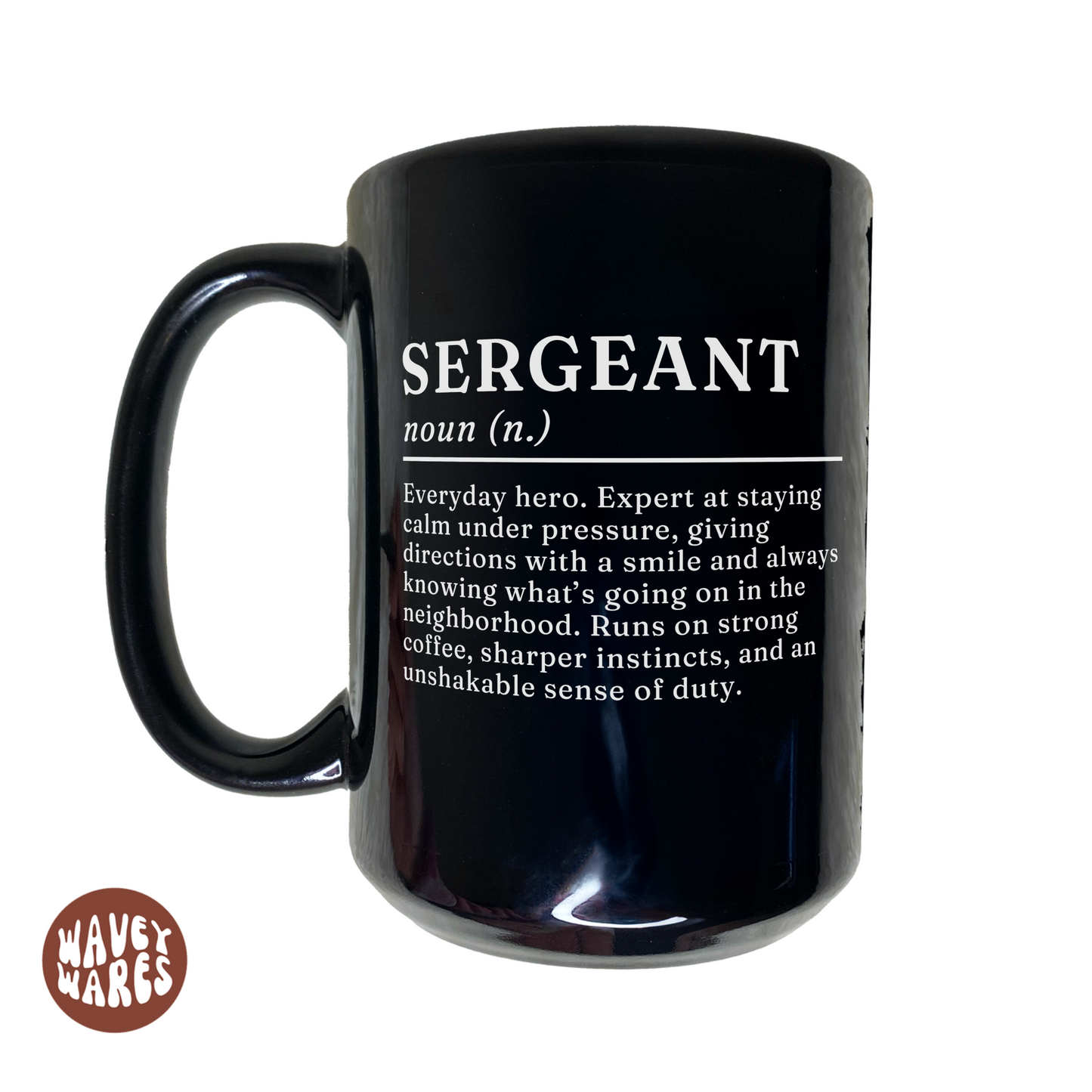 Sergeant Definition Black Mug
