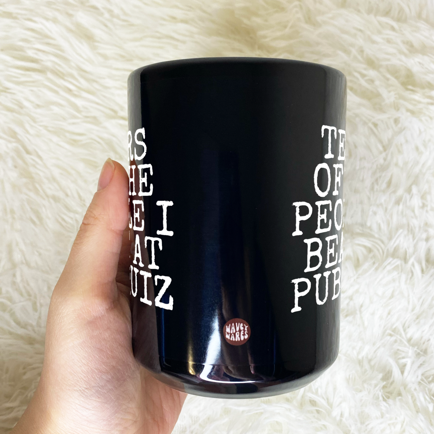 Tears of The People I Beat At Pub Quiz Funny Black Mug