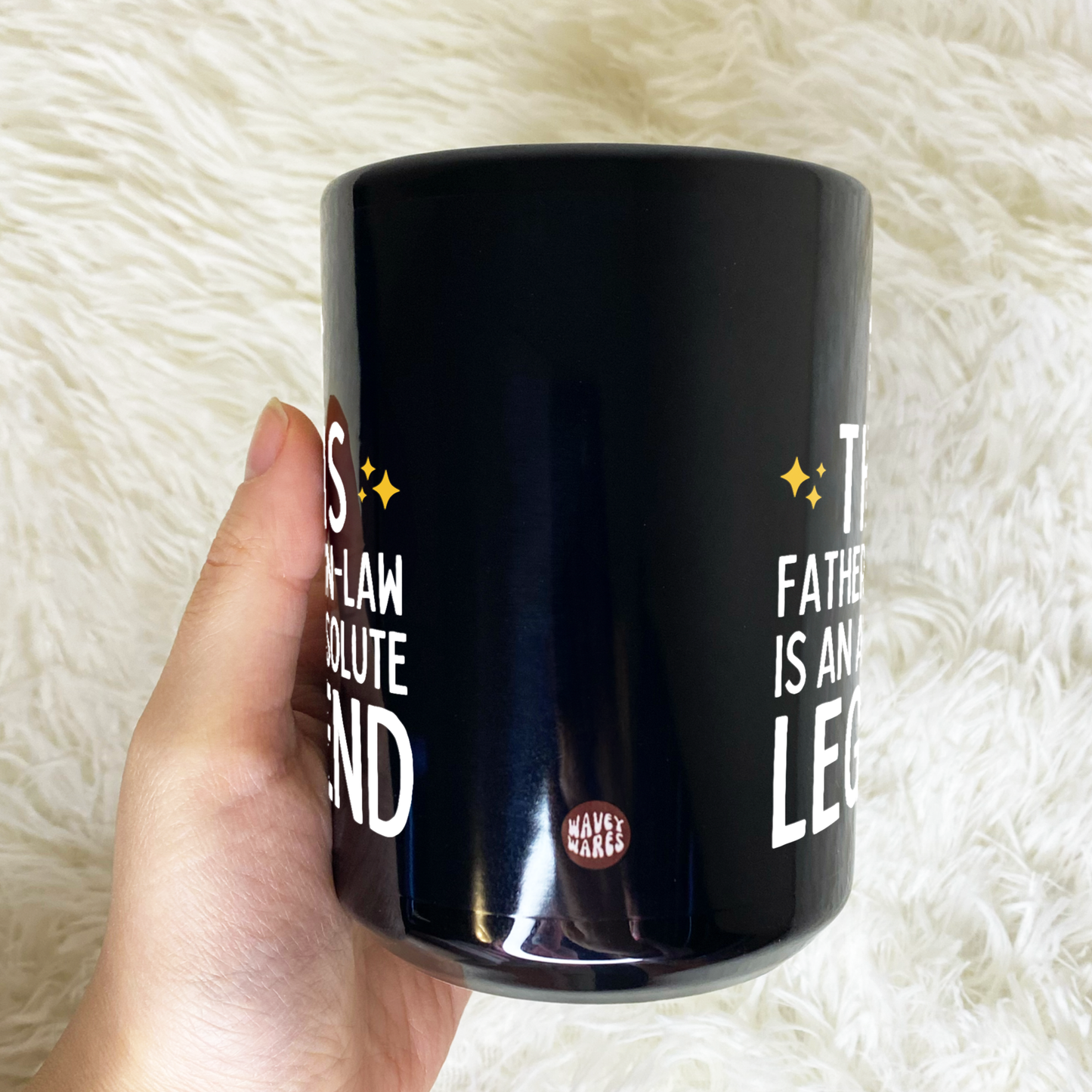 This Father In Law Is An Absolute Legend Black Mug