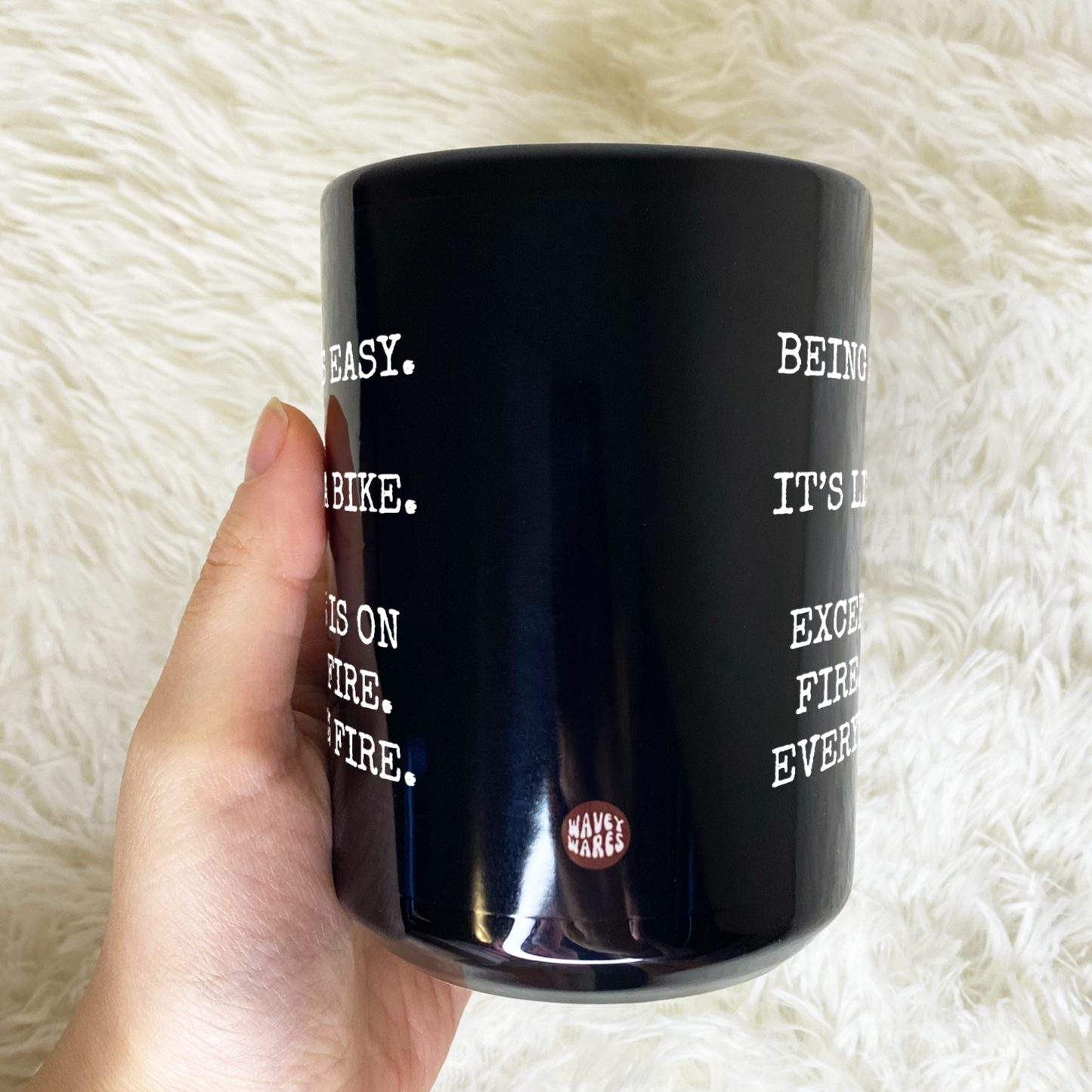 Being A Lawyer Is Like Riding A Bike Funny Black Mug