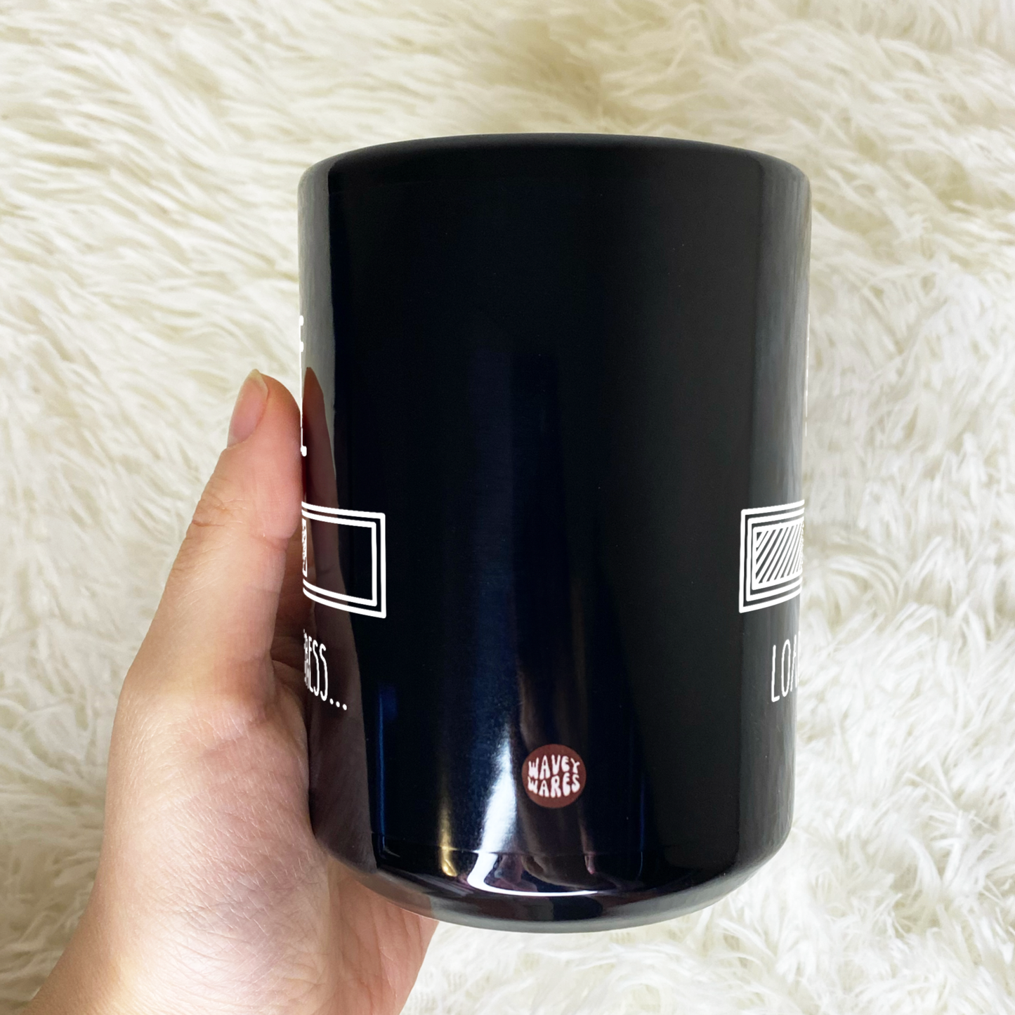 Uncle Loading In Progress Black Mug
