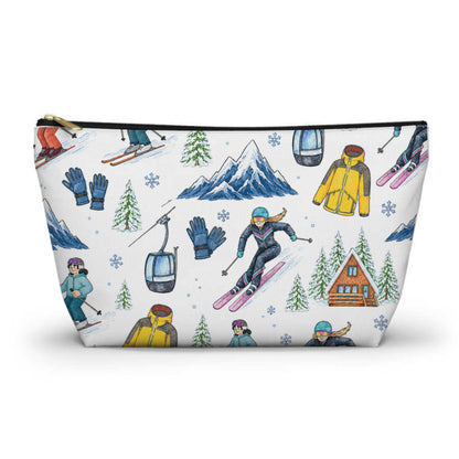 Skiing Pattern Toiletry Bag
