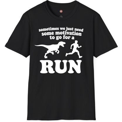 Motivation to Run Funny Dinosaur T-Shirt