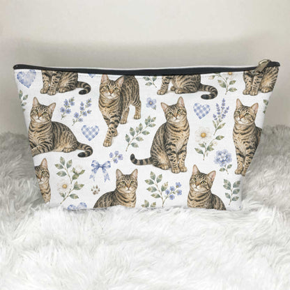 Grey Tabby Cats Toiletry Bag