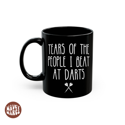 Tears of The People I Beat At Darts Funny Black Mug