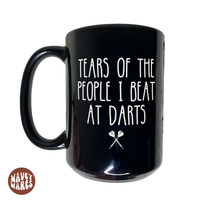 Tears of The People I Beat At Darts Funny Black Mug