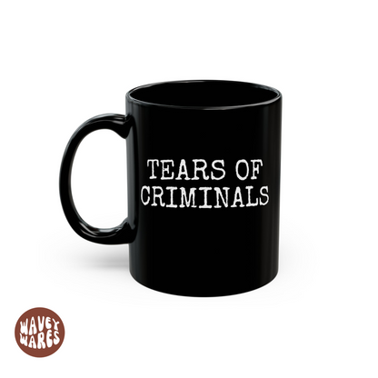 Tears of Criminals Funny Police Black Coffee Mug