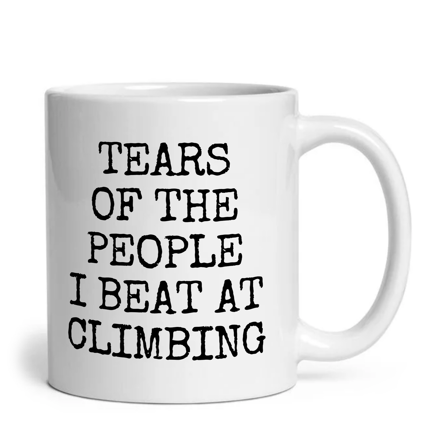 Tears of The People I Beat At Climbing Mug