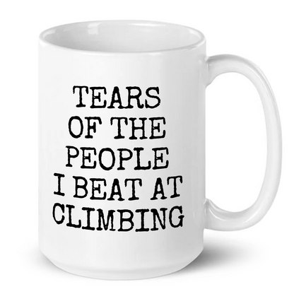 Tears of The People I Beat At Climbing Mug
