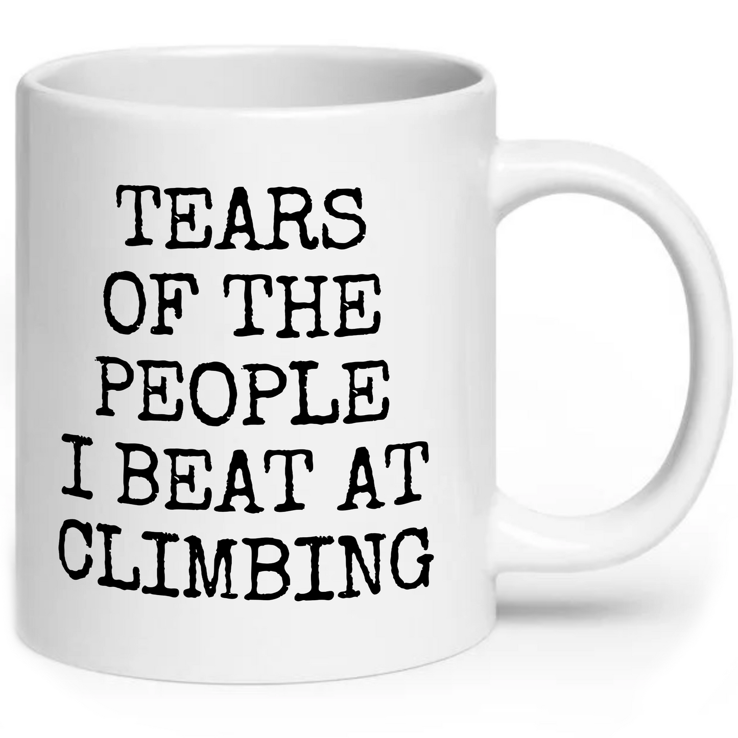 Tears of The People I Beat At Climbing Mug