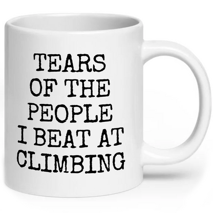 Tears of The People I Beat At Climbing Mug