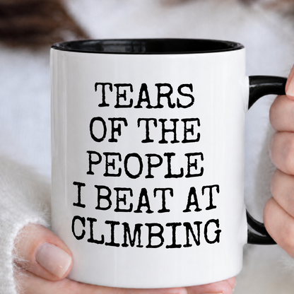 Tears of The People I Beat At Climbing Mug