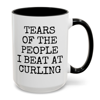 Tears of The People I Beat At Curling Mug