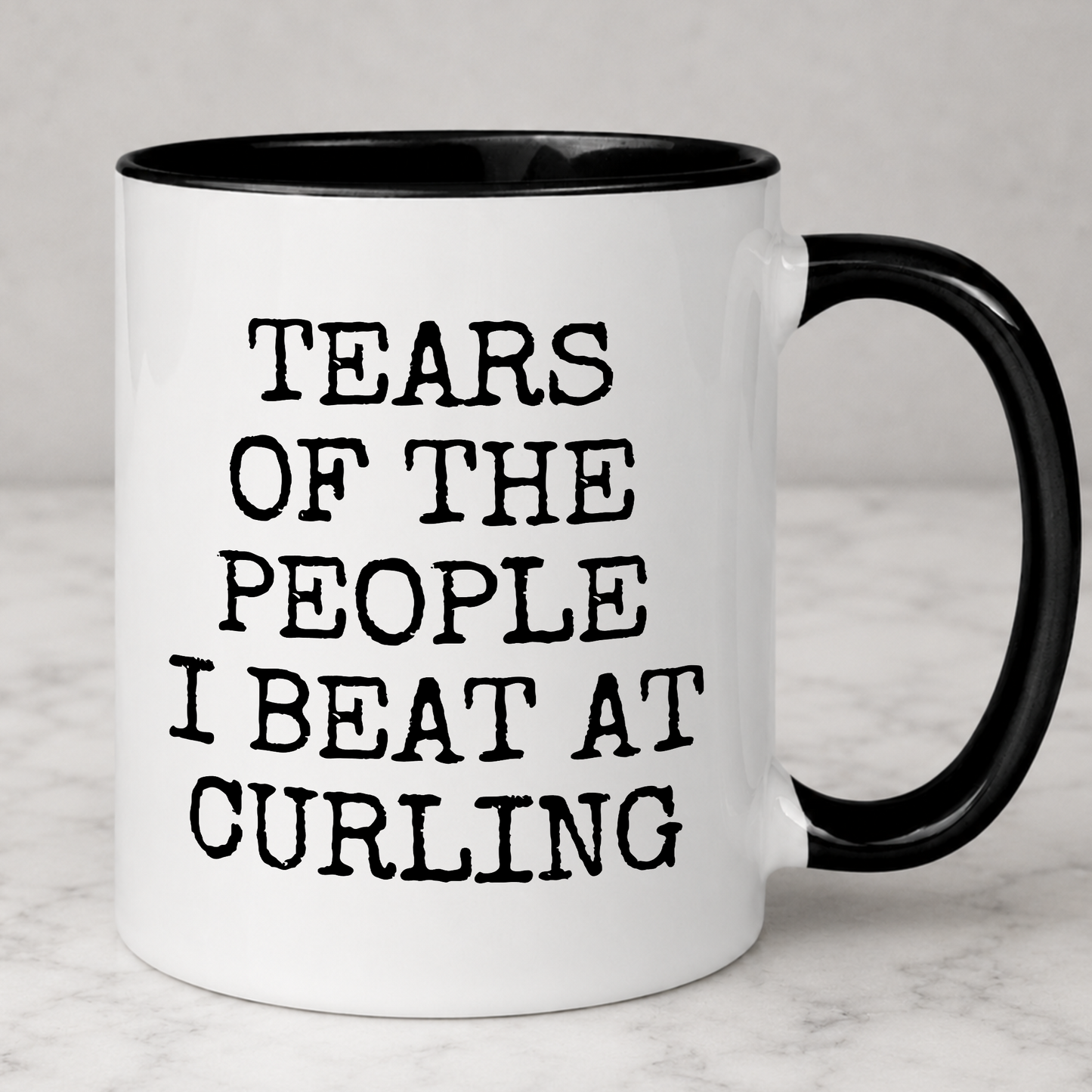 Tears of The People I Beat At Curling Mug