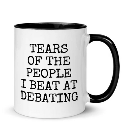 Tears of The People I Beat At Debating Mug