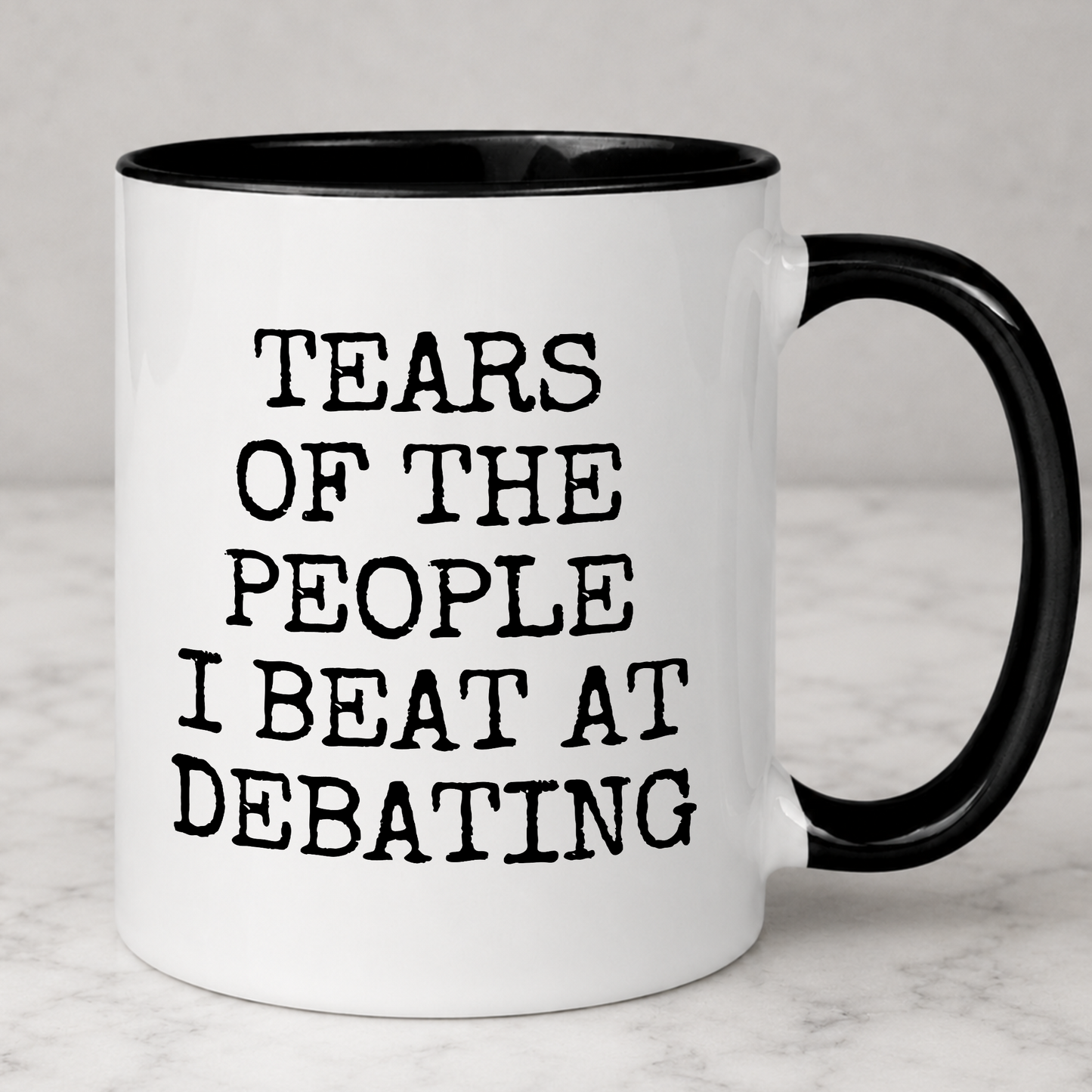 Tears of The People I Beat At Debating Mug