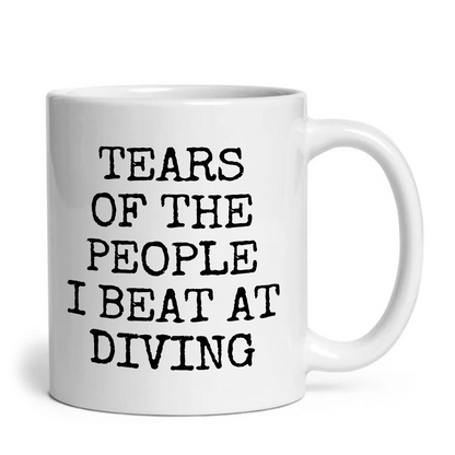 Tears of The People I Beat At Diving Mug