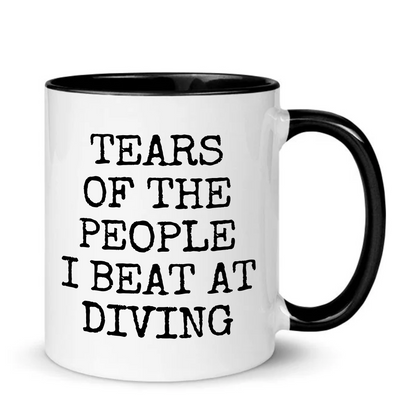 Tears of The People I Beat At Diving Mug