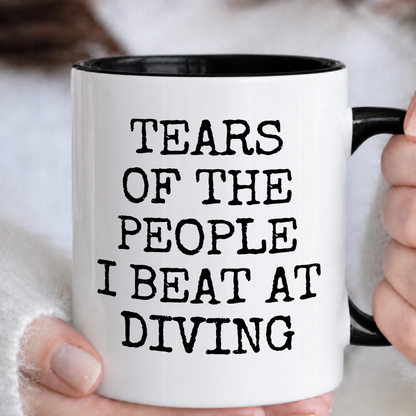 Tears of The People I Beat At Diving Mug