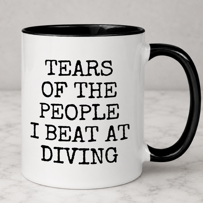 Tears of The People I Beat At Diving Mug
