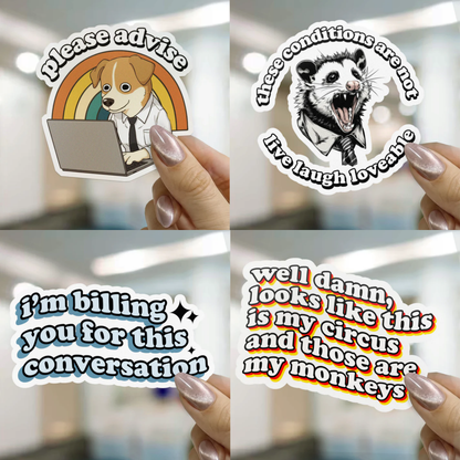 Ultimate Work-Life Chaos 52 Sticker Bundle (BEST VALUE)