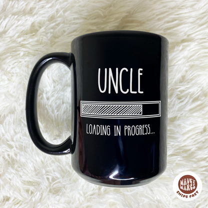 Uncle Loading In Progress Black Mug