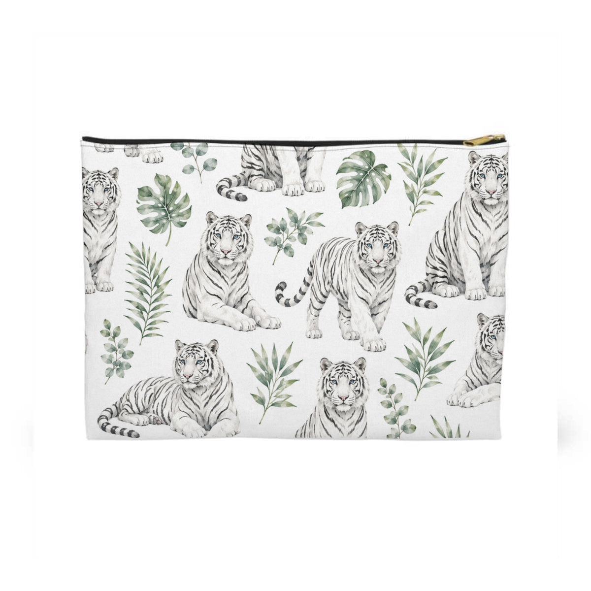 White Tigers Toiletry Bag