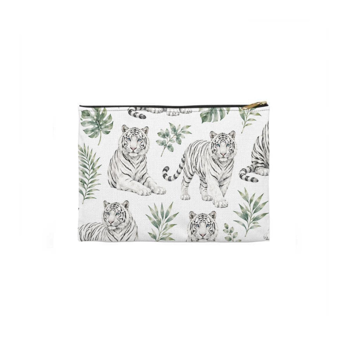White Tigers Toiletry Bag