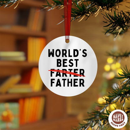 World's Best Farter Father Funny Ornament