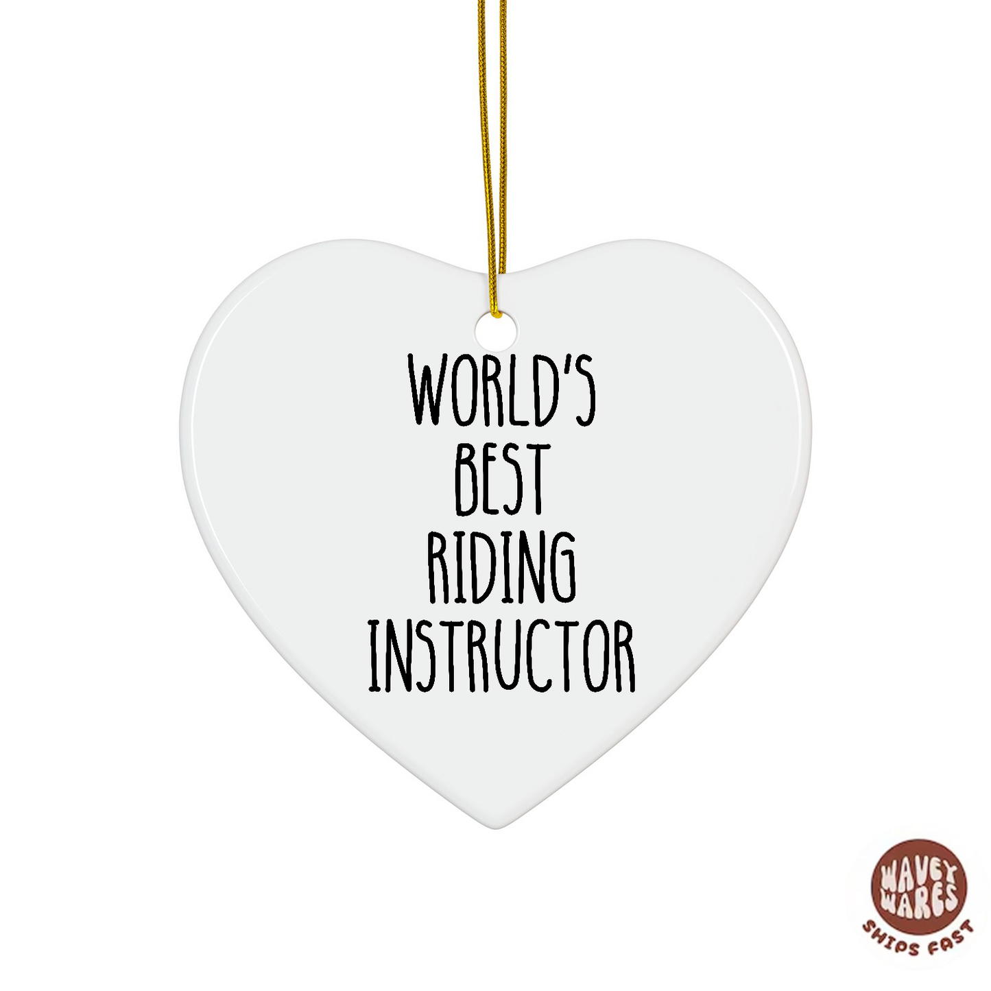 World's Best Riding Instructor Ornament
